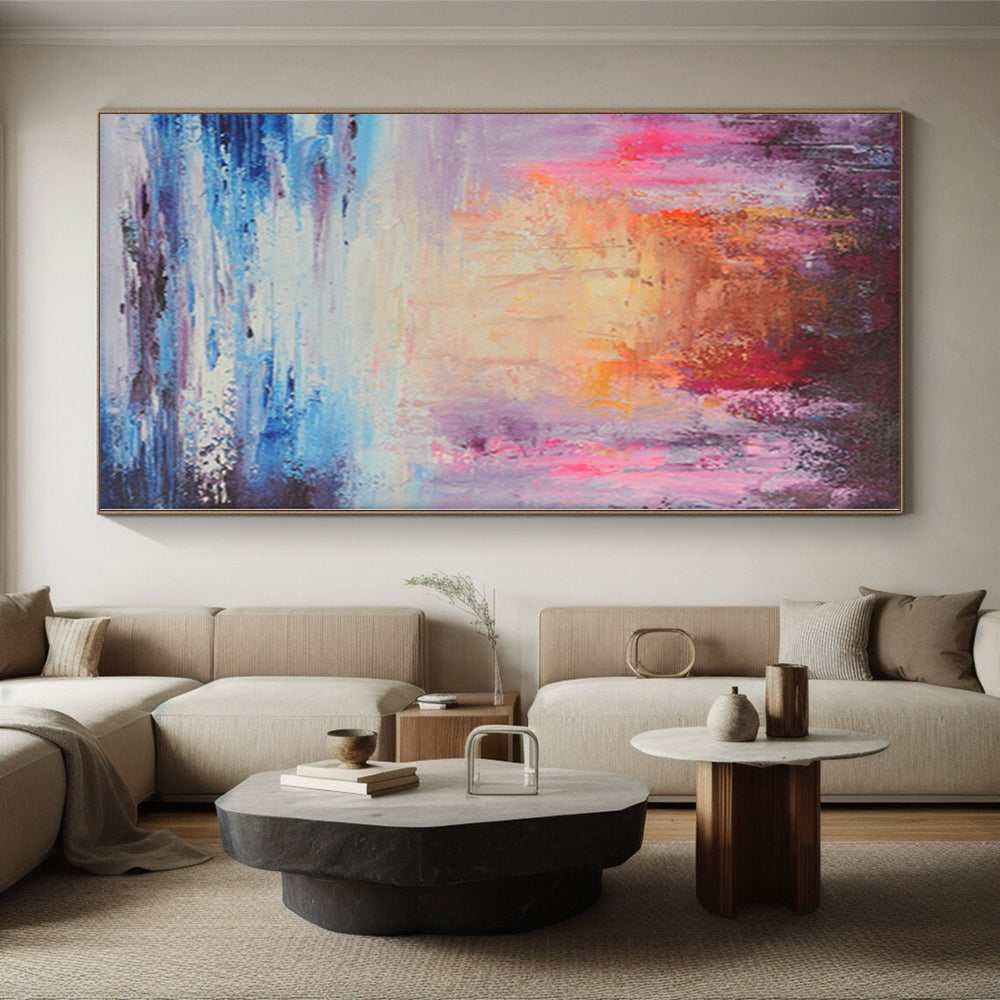 evening coastal abstract acrylic design 4